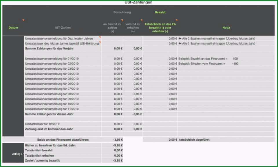 einnahmen ueberschuss rechnung 2011 mit ust