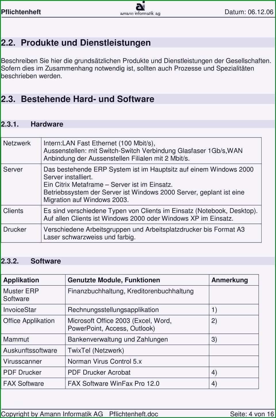 pflichtenheft vorlage frisch 15 beispiel pflichtenheft vorlagen123 vorlagen123