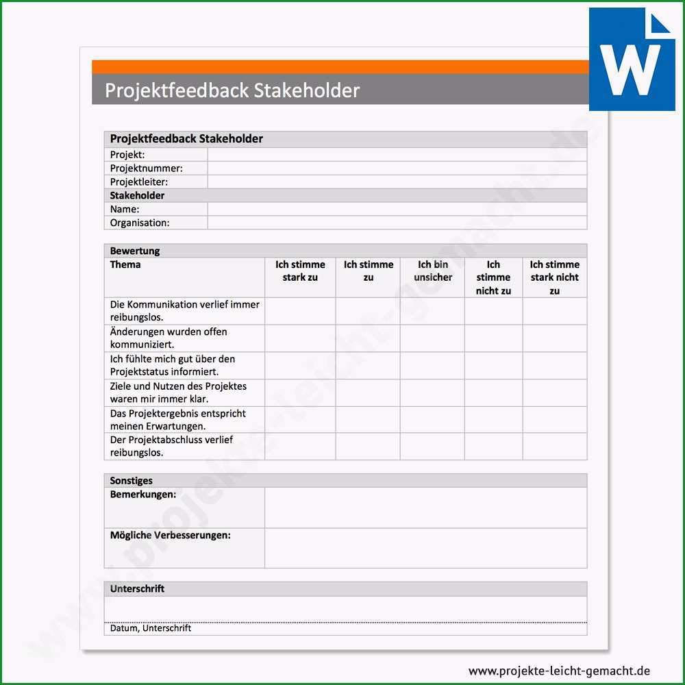 projektsteckbrief vorlage word