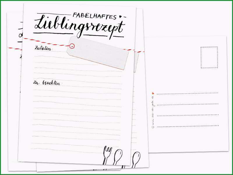 product info language=de&info=p962 rezeptepostkarten fabelhaftes lieblingsrezept rezeptkarten u a fuer hochzeitsspiel in schoenem kalligrafie design 3 100 stueck