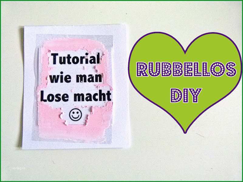 rubbellose selber machen