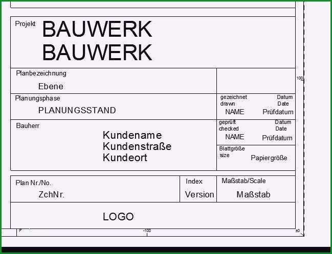 schriftfeld technische zeichnung vorlage a3