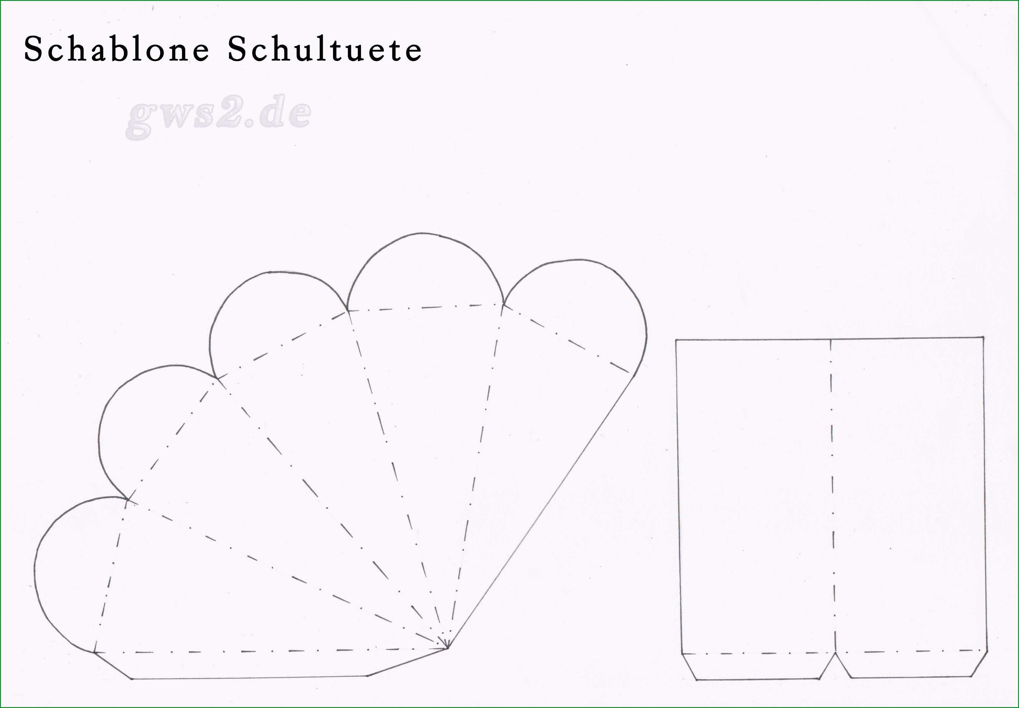 schultute zum schulanfang bastelanleitung