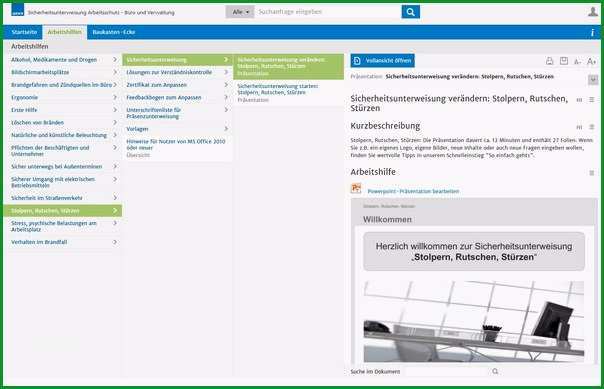 sicherheitsunterweisung arbeitsschutz buero und verwaltung