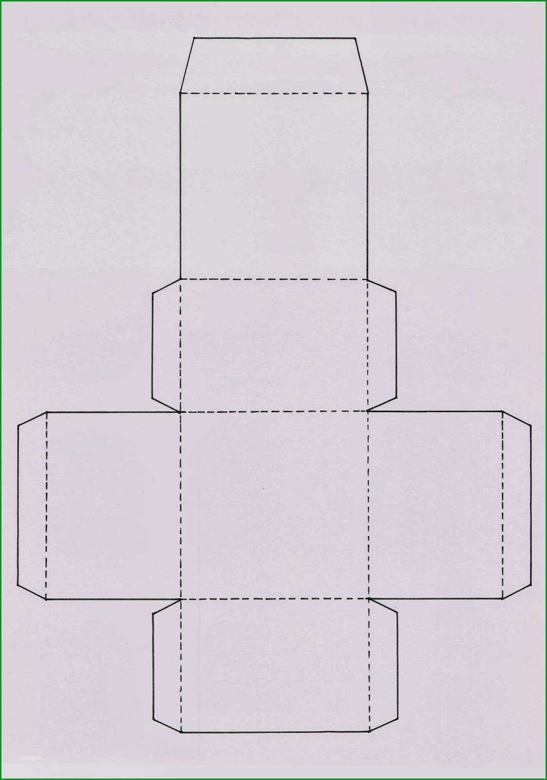 druckvorlage faltschachtel