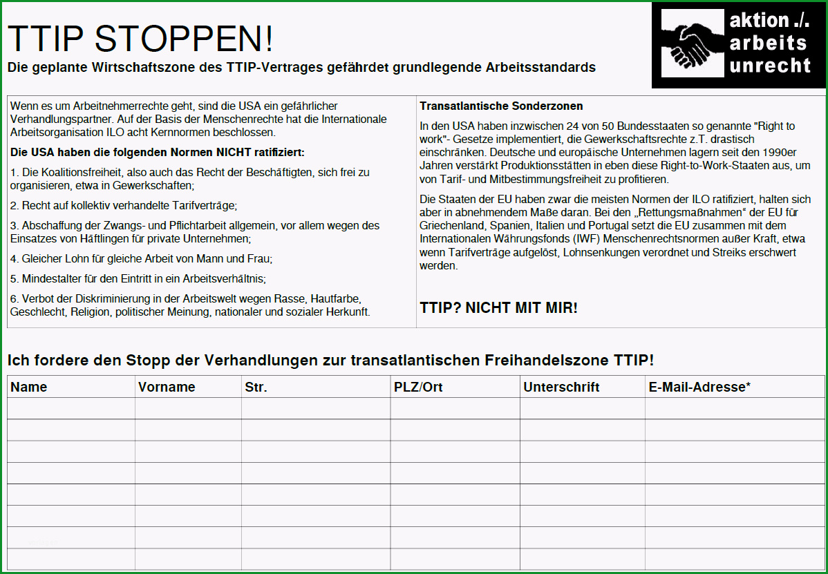 stop ttip unterschriften liste