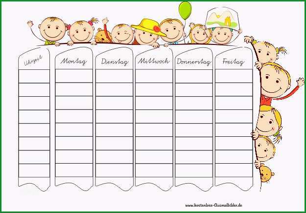 Stundenplan Kinder