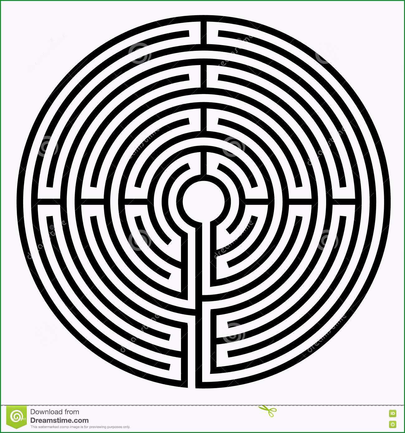 illustration stock symbole de labyrinthe image