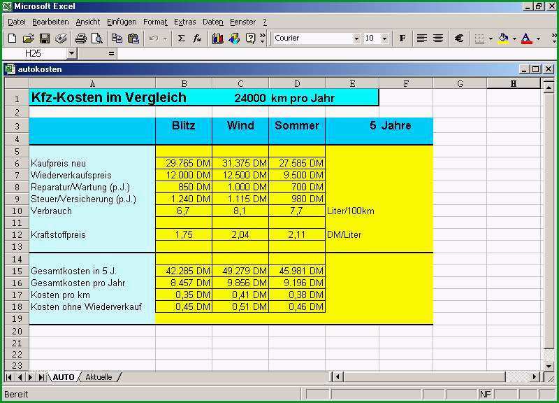 tankliste excel vorlage