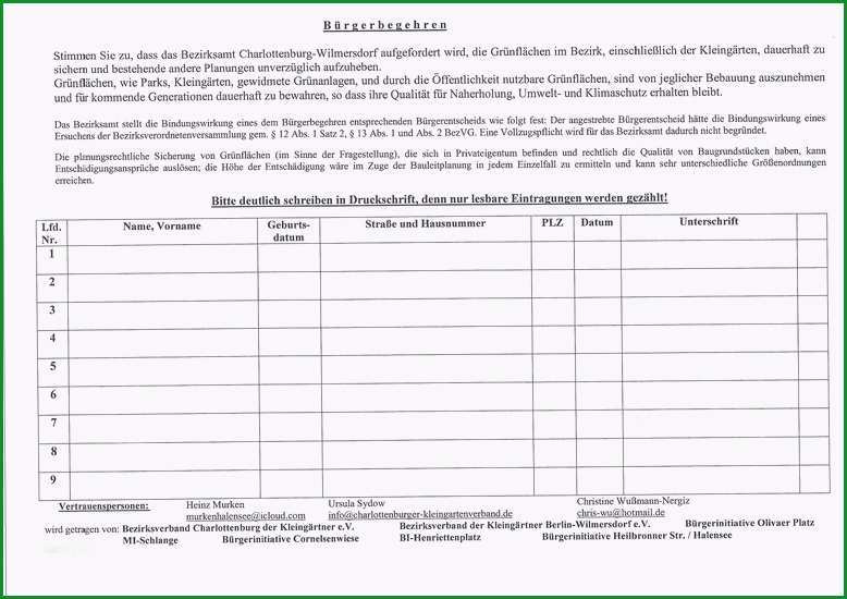 unterschriften sammeln vorlage wunderbar tagebuch kleingartnerverein oeynhausen