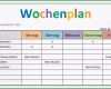 Einzahl Wochenplan Vorlage Download