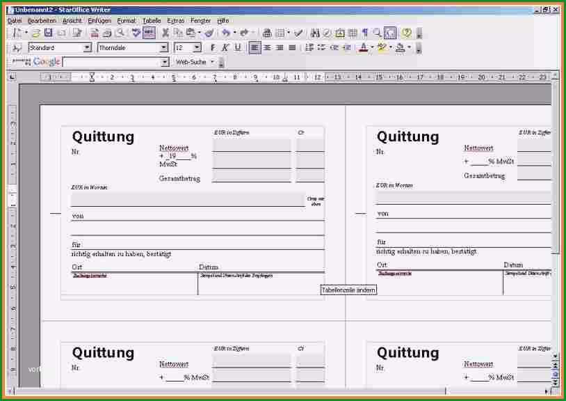 12 quittungsvorlagen microsoft word