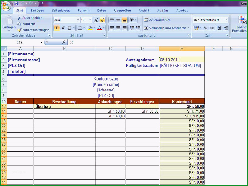 13 preisliste excel vorlage