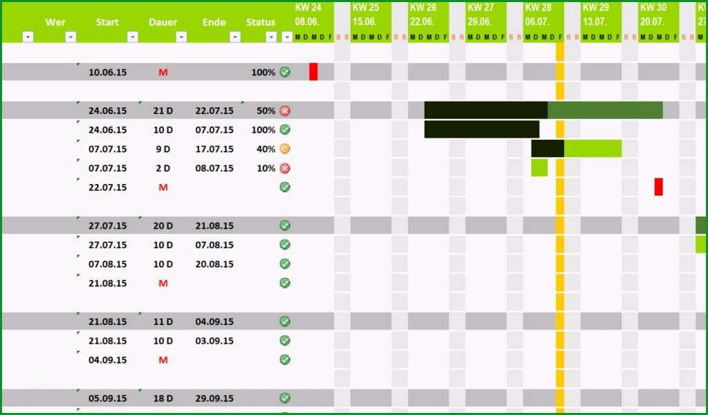 15 zeitplan excel vorlage