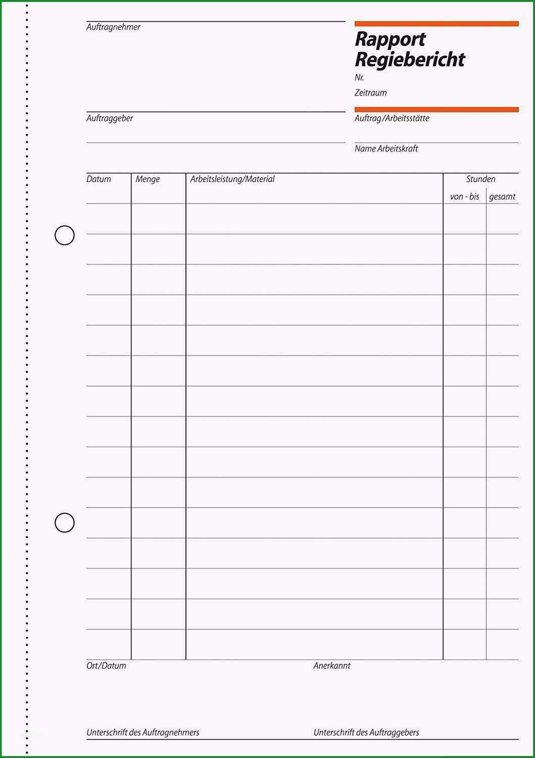 16 regiebericht vorlage