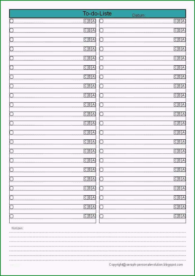17 to do liste vorlage word