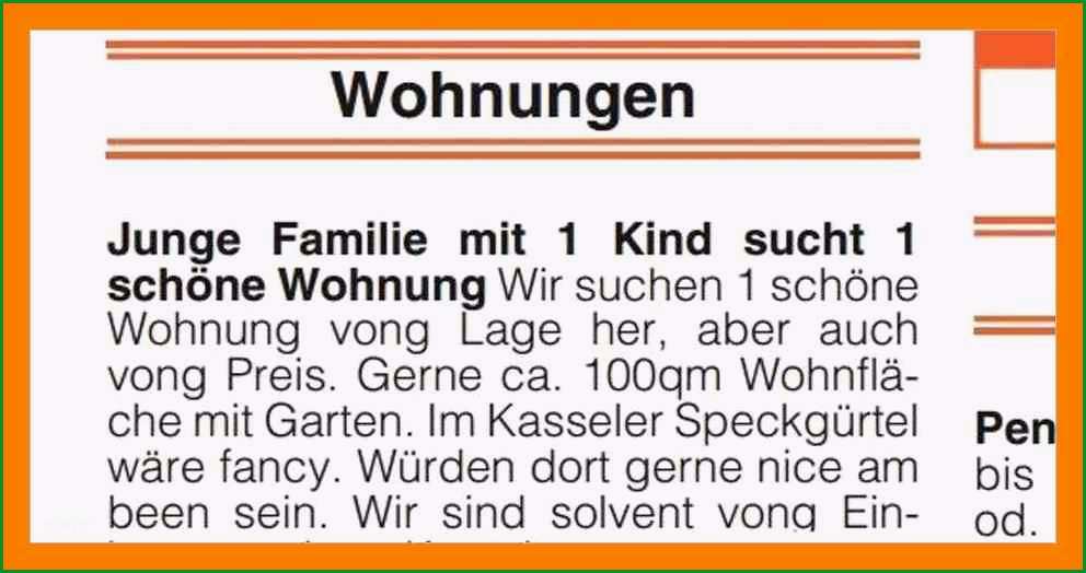 17 vorlage wohnungsanzeige