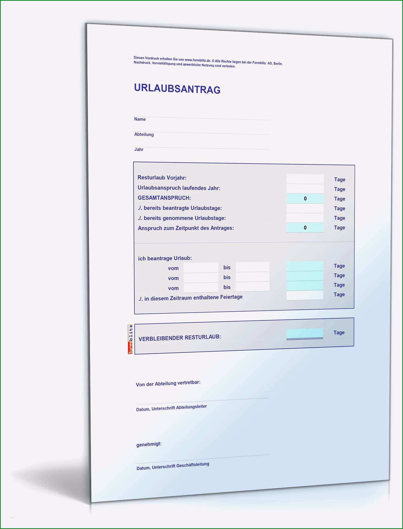 19 urlaubsantrag vorlage 2016