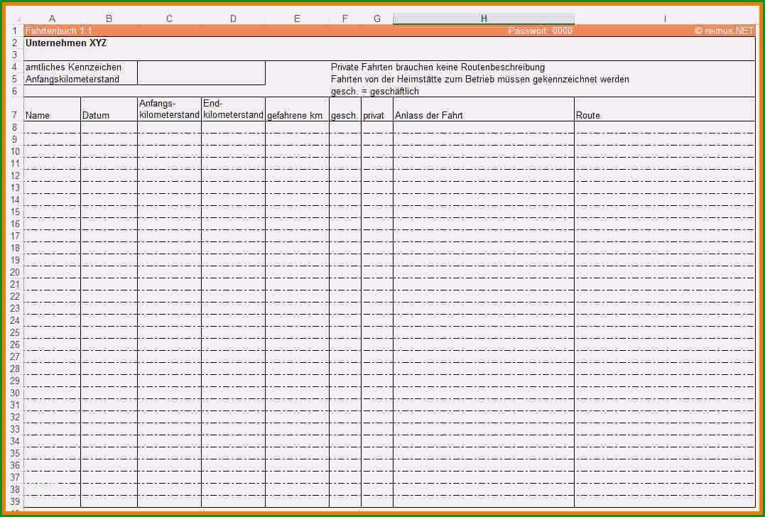 9 fahrtenbuch vorlage finanzamt