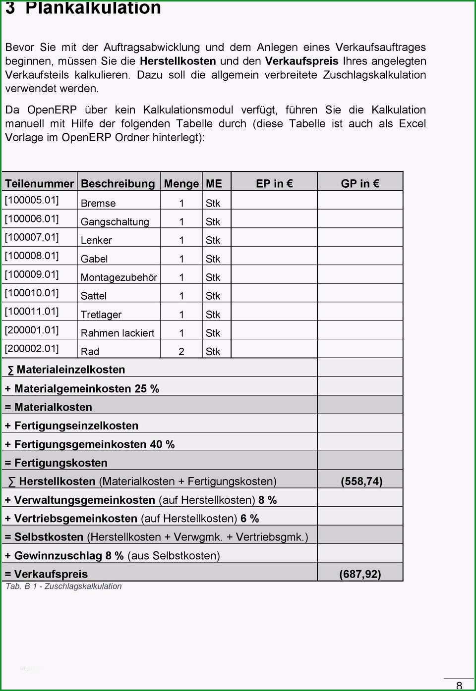 9 kalkulation verkaufspreis excel vorlage