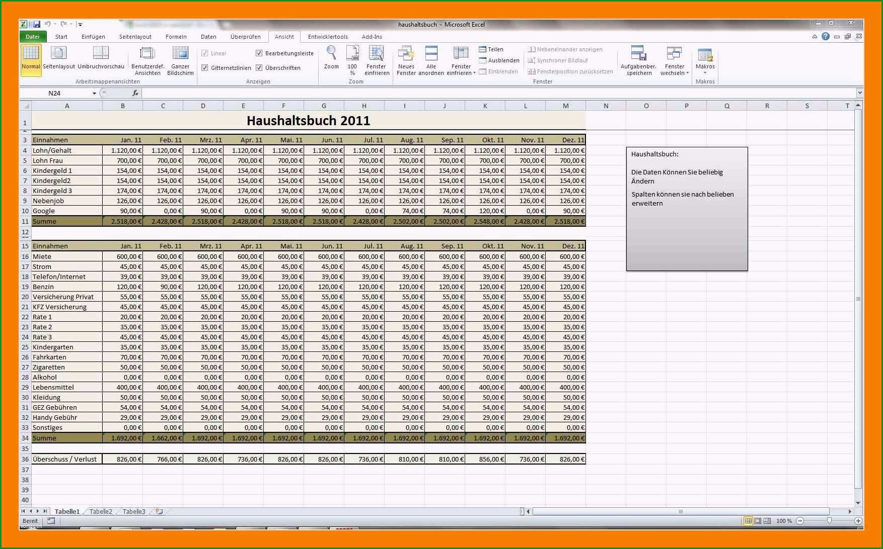 9 kostenrechnung excel vorlage kostenlos