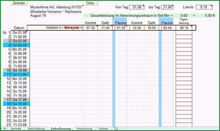 arbeitszeiterfassung excel 2017 kostenlos idee arbeitszeiten excel vorlage design arbeitszeiterfassung excel