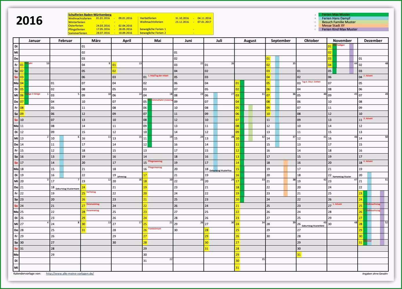 arbeitszeitnachweis vorlage kostenlos amv jahreskalender 2016 alle meine vorlagen de