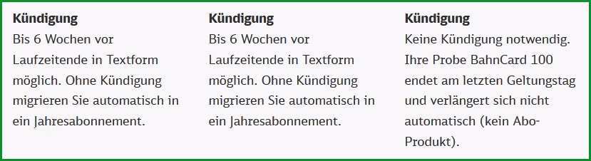 bahncard kuendigen