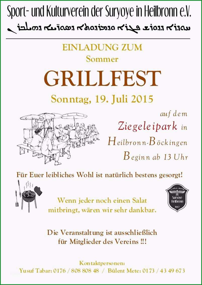 faszinierend einladung grillparty vorlage kostenlos