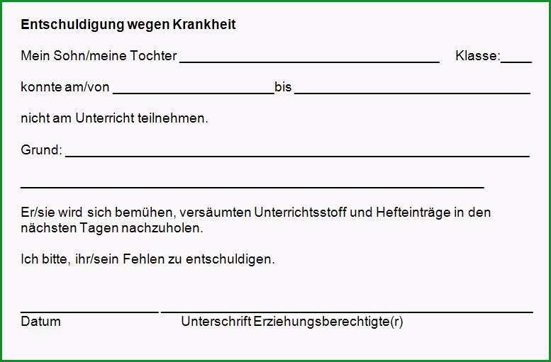 entschuldigung schule vorlage pdf