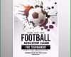 Erstaunlich Fußball Fußballspiel Turnier Flyer Broschüre Vorlage