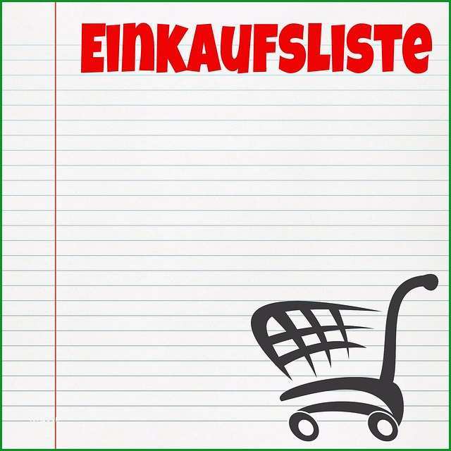 gesunde einkaufsliste