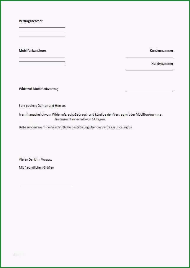 handyvertrag kundigen vorlage pdf elegant mietvertrag kundigung vorlage mieter kundigung vorlage