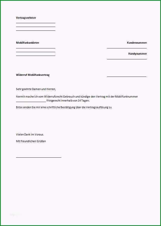 handyvertrag kundigen vorlage pdf elegant mietvertrag kundigung vorlage mieter kundigung vorlage