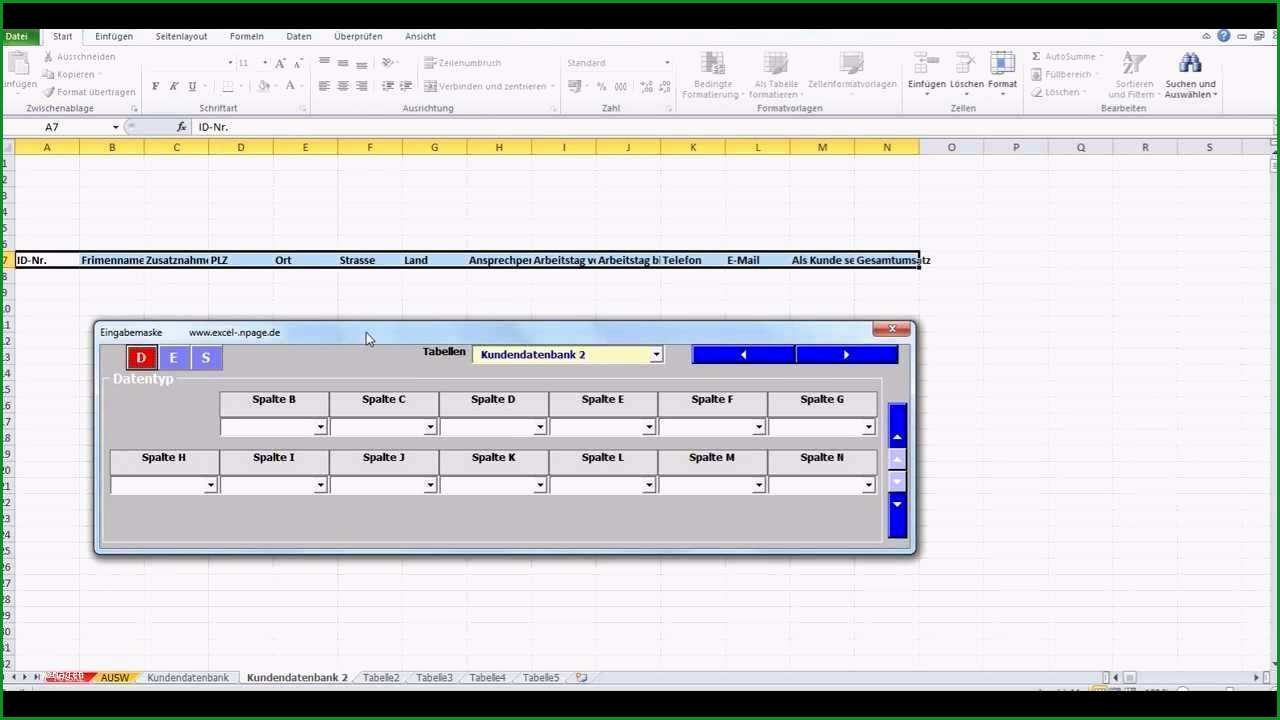 kundenverwaltung excel vorlage kostenlos bewundernswert datenbanken in excel aus einer flexiblen eingabemaske mit