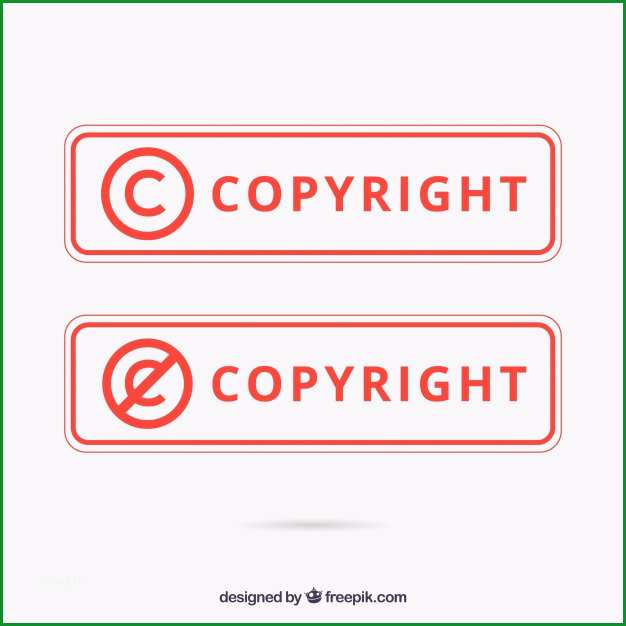moderne copyright symbol vorlage