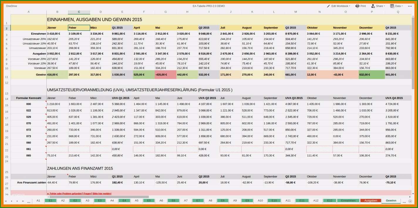 ordnerrucken vorlage excel wunderbar 6 einnahmen ausgaben vorlage zusammen einnahmen ausgaben excel