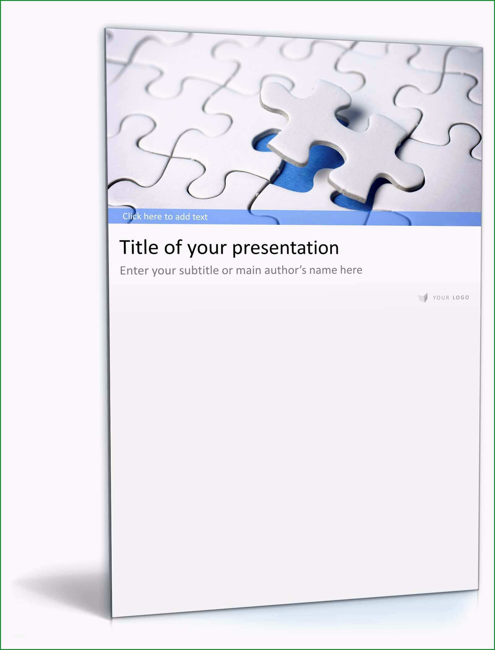 powerpoint vorlage business praesentation puzzle design