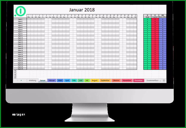 urlaubsplaner excel