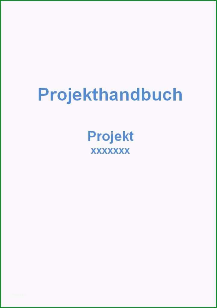 projekthandbuch vorlage