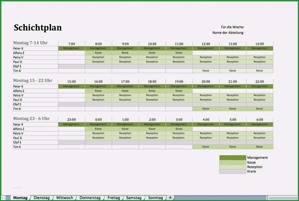 schichtplan vorlage 3 schichten erstaunlich nstplan als excel vorlage