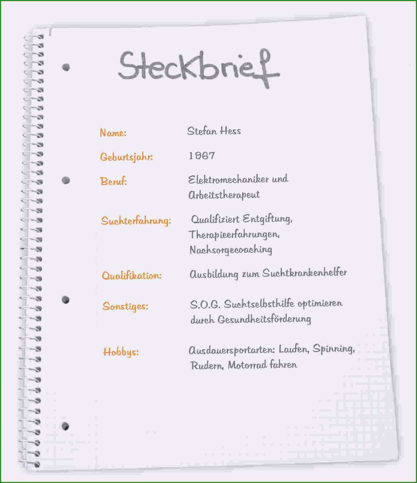 steckbrief kindergarten praktikum vorlage