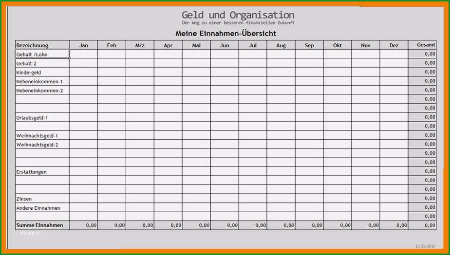 tabelle einnahmen ausgaben vorlage genial 6 einnahmen ausgabentabelle einnahmen ausgaben vorlage