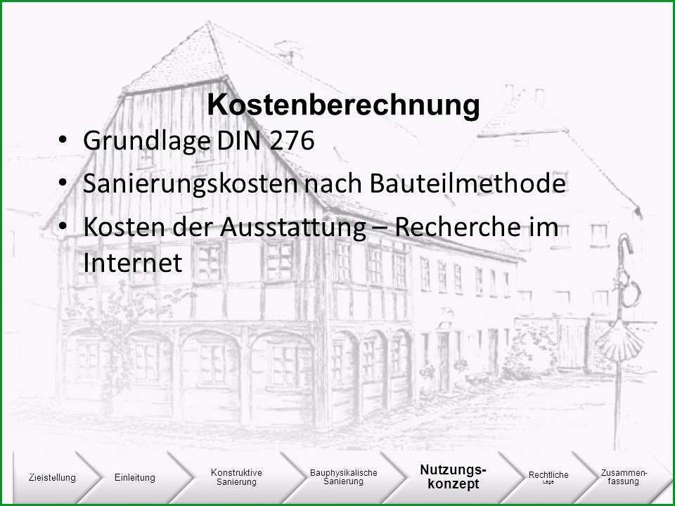 Kostenberechnung Nach Din 276 Vorlage: 22 Optionen 2019 2