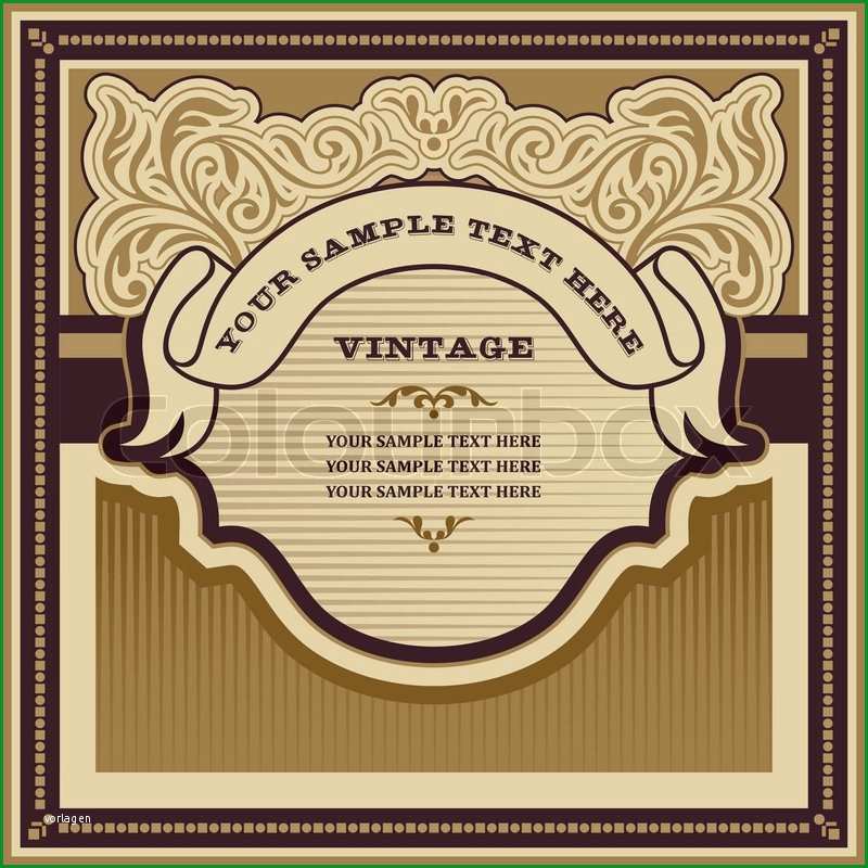 vintage hintergrunddesign dekoratives etikett geschweifte elegante banner hipster stil retro karte kunstlerischen rahmen elegante buchcover vorlage und layout fur design vektor