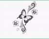 Erstaunlich Vorlage Für Ein Schmetterling Tattoo Mit Blumen