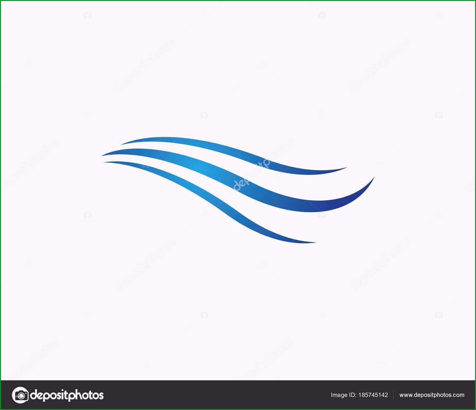 stock illustration water wave logo template vector