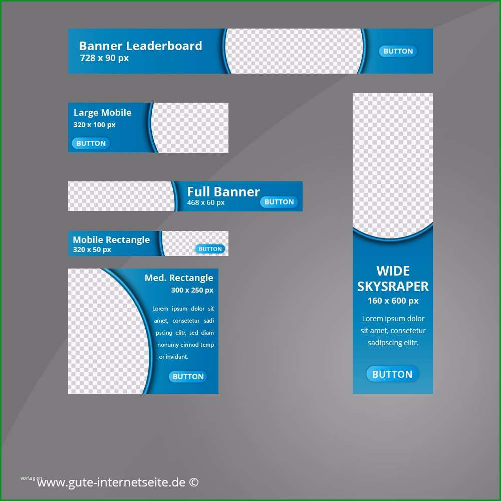 web banner set vorlage business curve blau