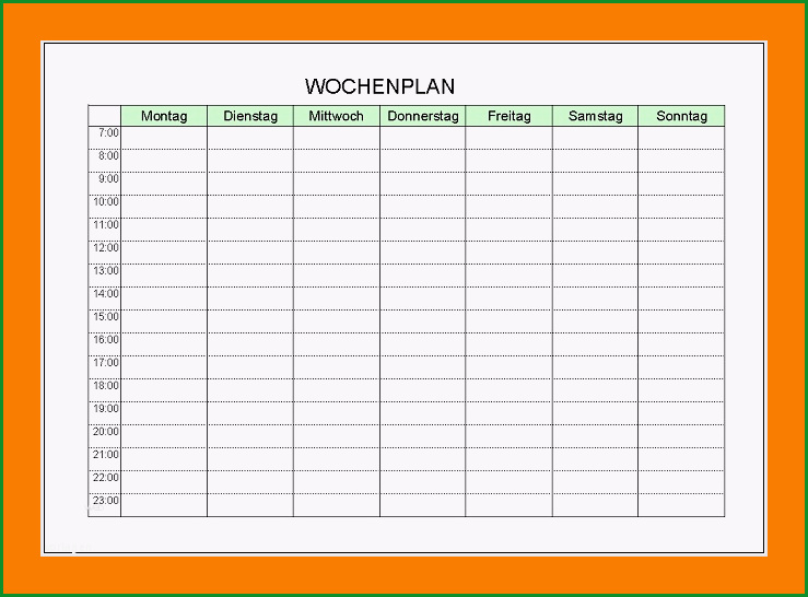 zeitplan wochenplan 6a