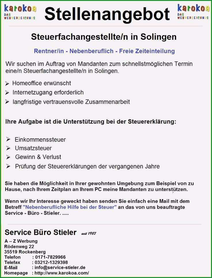 Fantastisch 10 Stellenanzeige Vorlage